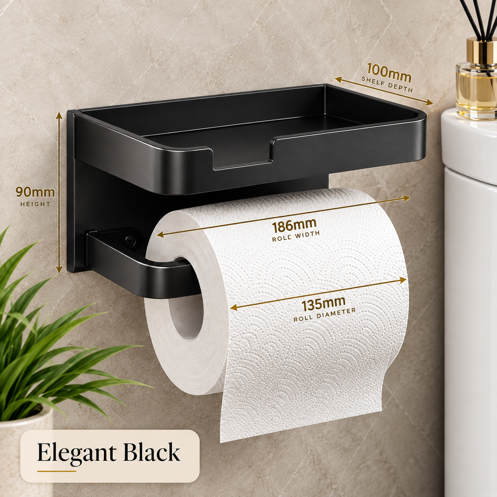 The Paper Bureau™ | Wall-Mounted Bathroom Organizer