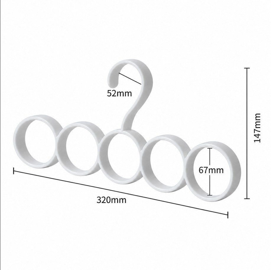The Accessory Gallery — 5-Ring Closet Organizer